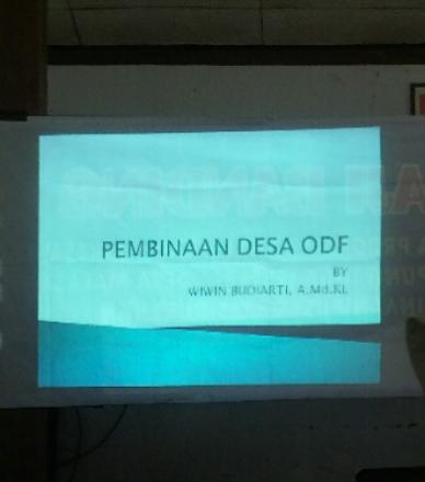 Pembinaan desa ODF (Open Defecation Free)