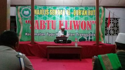 NGALAP BAROKAH ALQUR'AN BERSAMA JAMAAH SEMAAN ALQUR'AN SABTU KLIWON KECAMATAN TUGU